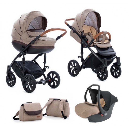 Коляска TUTIS 3 в 1 MIMI STYLE BROWN