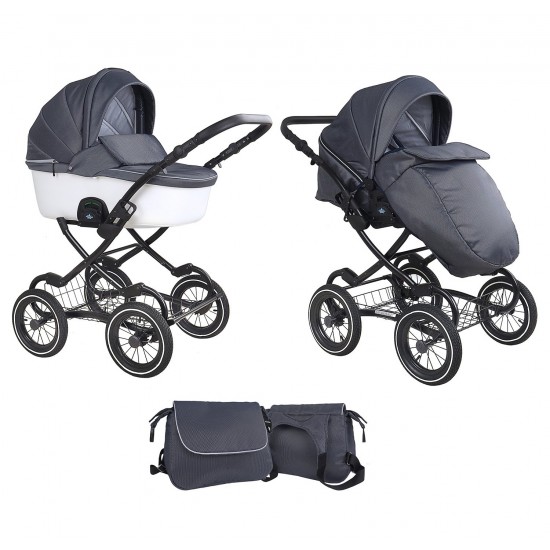 Коляска TUTIS 2 в 1 ZIPPY CLASSIC TUTIS Белый короб/ХАМЕЛЕОН