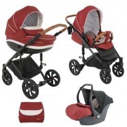 Коляска TUTIS 3 в 1 MIMI STYLE CHERRY