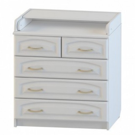 Комод Атон КР 80 К/5 ПВХ белый