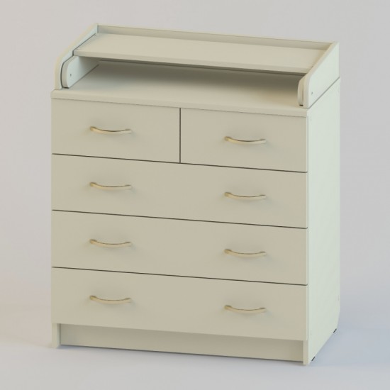 Комод Атон КР 80 К/5 ЛДСП слоновая кость