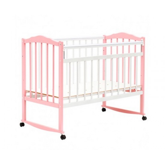 Кроватка Bambini  Classic белый/розовый М 01.10.09 
