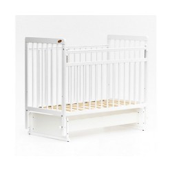 Кроватка Bambini Euro style маятник белый М 01.10.05