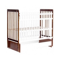 Кроватка Bambini Euro style с ящиком светлый орех/белый М 01.10.04