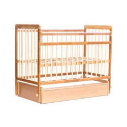 Кроватка Bambini Euro style с ящиком натуральный М 01.10.04