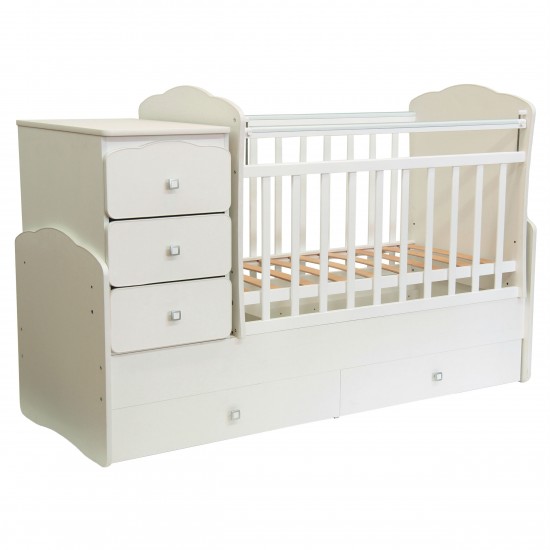 Кровать трансформер Фея 2100 слоновая кость