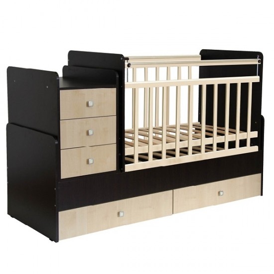 Кровать трансформер Фея 1100 венге/клен