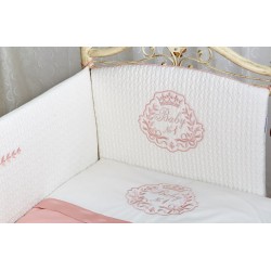 Комплект в кроватку 6 предметов LAPPETTI BABY №1 Розовый
