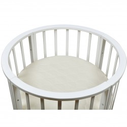 Матрас в круглую кроватку BAMBOLA  ROUN HOLO/KOKOS 8 75*75*8 