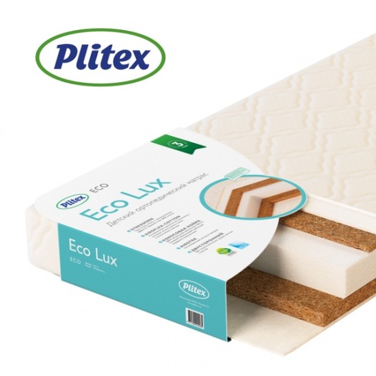 Матрац детский Плитекс EcoLux р-р 1190х600х120мм