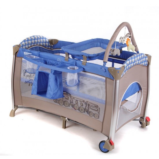 Манеж кровать PITUSO FLORA BOYS TOYS БЕЗ КАПОРА