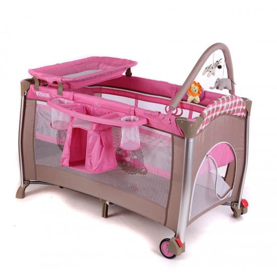 Манеж кровать PITUSO FLORA GRILS TOYS БЕЗ КАПОРА