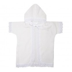 Набор для крещения BAMBOLA Babyedel р.48/74 (муслин) молочный