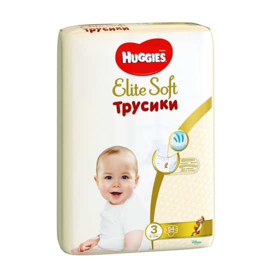 Подгузники-трусики Huggies Elite Soft 3 Mega 54шт (6-11кг)