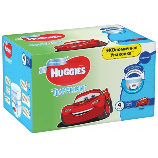 Подгузники-трусики Huggies 4 Disney Boy 104шт (9-14кг)