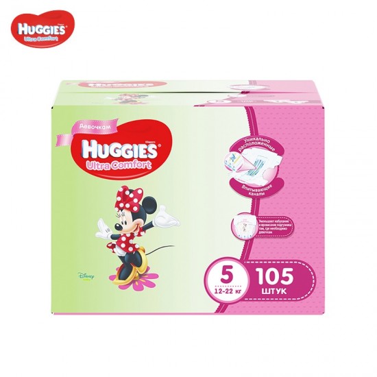 Подгузники Huggies Ultra Comfort 5 Disney Girl 105 шт (12-22кг)