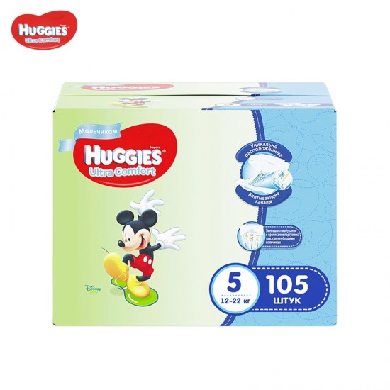 Подгузники Huggies Ultra Comfort 5 Disney Boy 105шт (12-22кг)