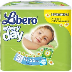 Подгузники Libero Everyday Extra Large XL 38шт (11-25кг)