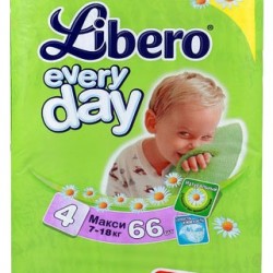 Подгузники Libero Everyday Maxi 4 66 шт (7-18кг)