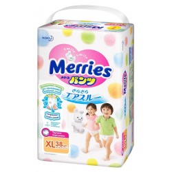 Подгузники-трусики Merries Big XL (38шт) (12-22 кг)