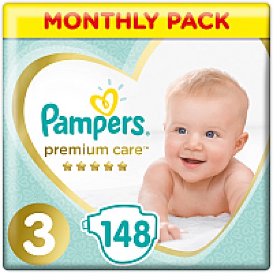 Подгузники Pampers Premium Care 3 Midi 148шт (6-10кг)