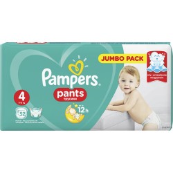 Подгузники-трусики Pampers Pants 4 Maxi Jumbo Pack 52шт (9-15кг)