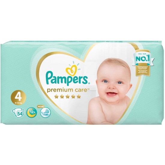 Подгузники Pampers Premium Care 4 Maxi 54шт (9-14кг)