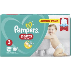 Подгузники-трусики Pampers Pants 3 Midi Jumbo Pack 60шт (6-11кг)