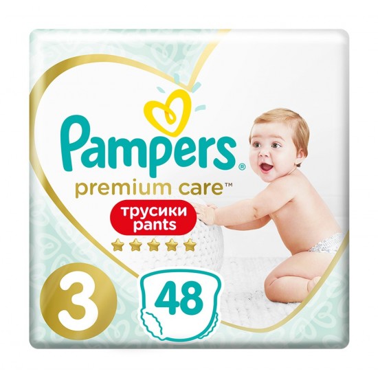 Подгузники-трусики Pampers Premium Care 3 Midi 48шт (6-11кг)