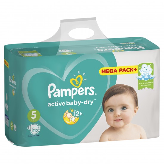 Подгузники Pampers Active Baby-Dry 5 Junior 110шт (11-16кг)
