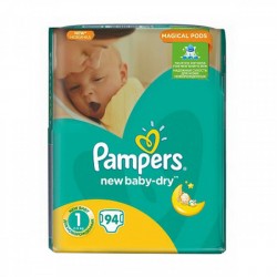 Подгузники Pampers New Baby-Dry1 Newborn 94шт (2-5кг)