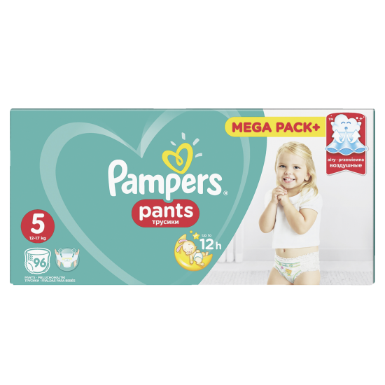 Подгузники-трусики Pampers Pants 5 Junior 96шт (12-17кг)