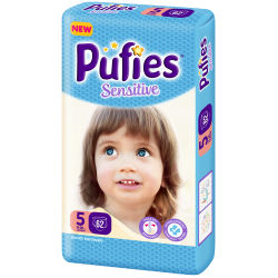 Подгузники Pufies Sensitive Junior (11-20 кг) 62 шт.