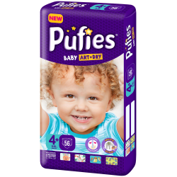 Подгузники Pufies Baby Art&Dry Maxi+ 56 9-16 кг