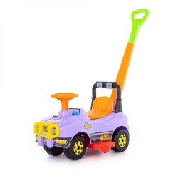 Игрушечный автомобиль Джип каталка с ручкой №2 сиреневый Полесье 62956