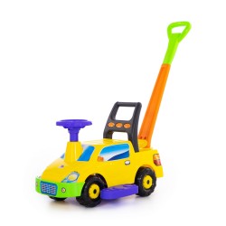 Игрушечный автомобиль каталка Пикап с ручкой жёлтый Полесье 63021
