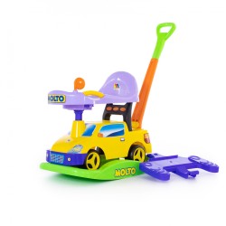 Игрушечный автомобиль каталка Пикап с ручкой красный Полесье 63038