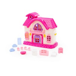 Кукольный домик Полесье Сказка с набором мебели 12 элементов в пакете 78261