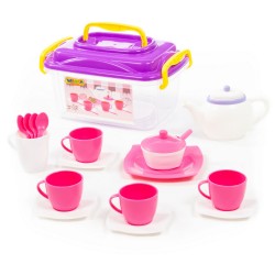 Набор детской посуды Полесье Алиса на 4 персоны (19 элементов) (в контейнере) арт 58980