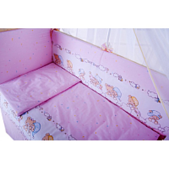 Комплект постельного белья Баю-Бай Мечта 3 предмета К31-М1 розовый