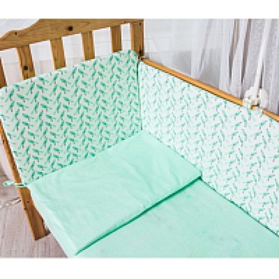 Комплект постельного белья Баю-БайПтичий рай 3 предмета К31-П3 бирюзовый