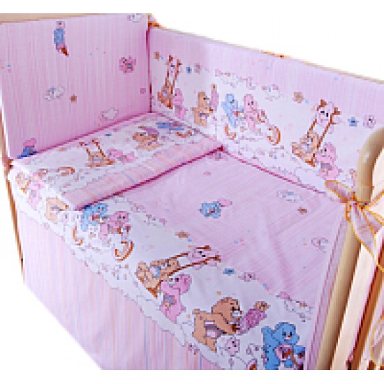 Комплект постельного белья Баю-Бай Забава 3 предмета  К30-З1 розовый