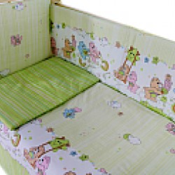 Комплект постельного белья Баю-Бай Забава 3 предмета К30-З3 зеленый