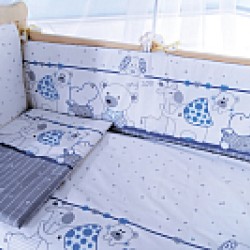 Комплект постельного белья Баю-Бай Дружба 3 предмета К30-Д4 синий