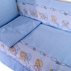 Комплект постельного белья Баю-Бай Мечта 4 предмета К40-М4 голубой
