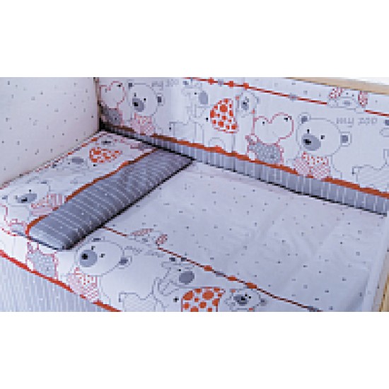 Комплект постельного белья Баю-Бай Дружба 3 предмета  К31-Д1 красный