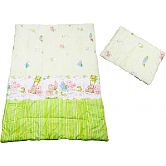 Комплект постельного белья Баю-Бай Забава 2 предмета К20-З3 зеленый