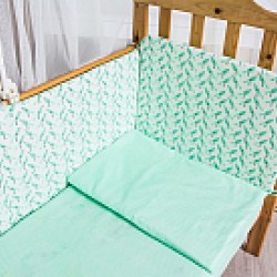 Комплект постельного белья Баю-Бай Птичий рай 4 предмета К40-П3 бирюзовый