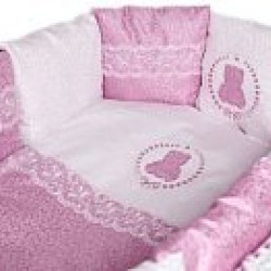 Комплект в кроватку 6 предметов LAPPETTI SWEET TEDDY Розовый