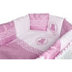 Комплект в кроватку 6 предметов LAPPETTI SWEET TEDDY Розовый